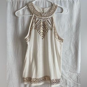 Gold Sparkle Tank Top